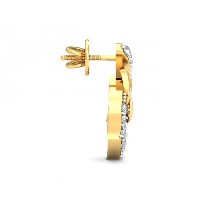 Gwen Diamond Gold Earrings